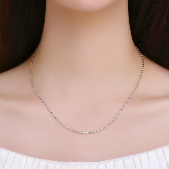 Women's O-shaped Plated Necklace