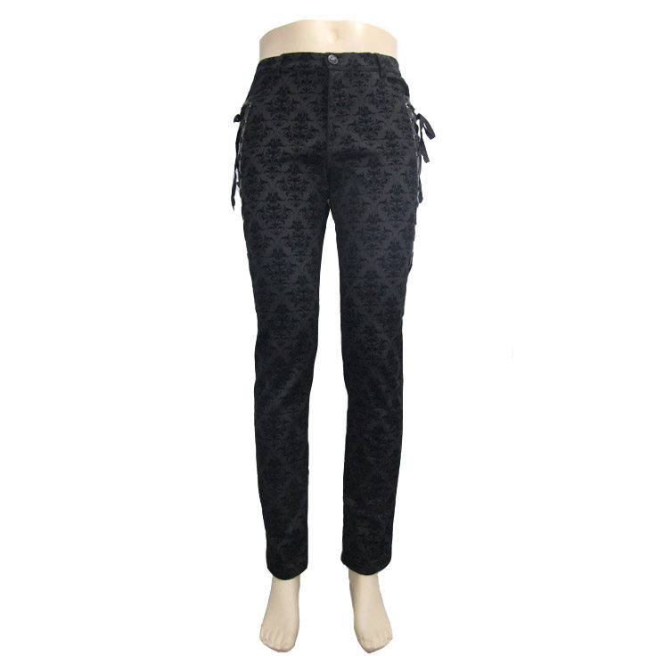 Men's Palace-Style Retro High-Waist Thick Casual Trousers