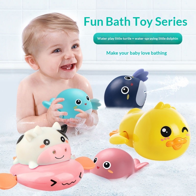 Bathroom Swimming Splashing Dolphins Turtles Whales