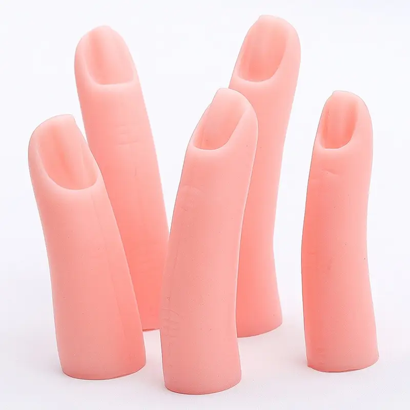 Creative Nail Art Silicone Practice Fingers