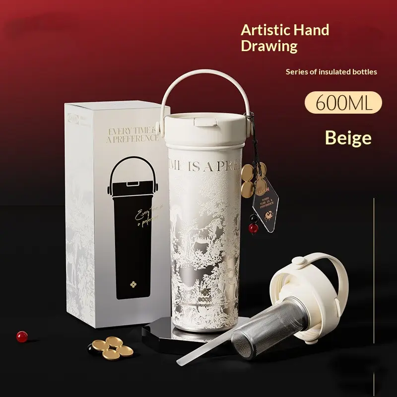 Insulated Coffee Mug For Women Large Capacity Portable With A Straw