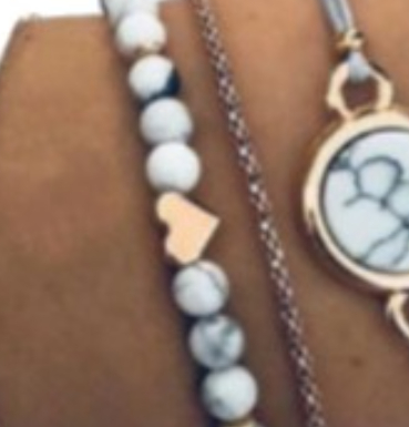 New Geometric Turquoise Beaded Bracelet Set