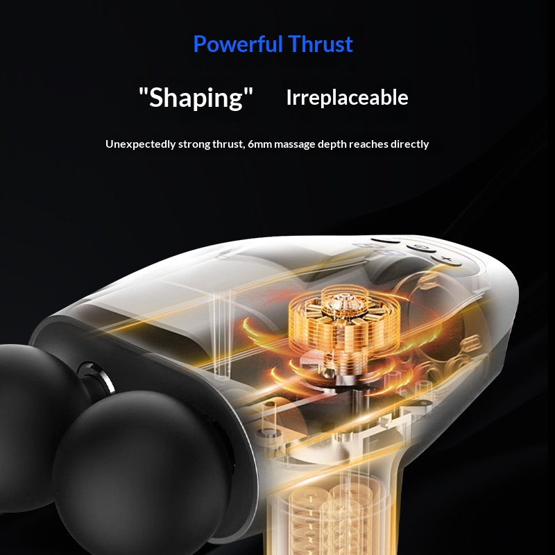 Digital Display Dual-head Massage Gun For Fitness