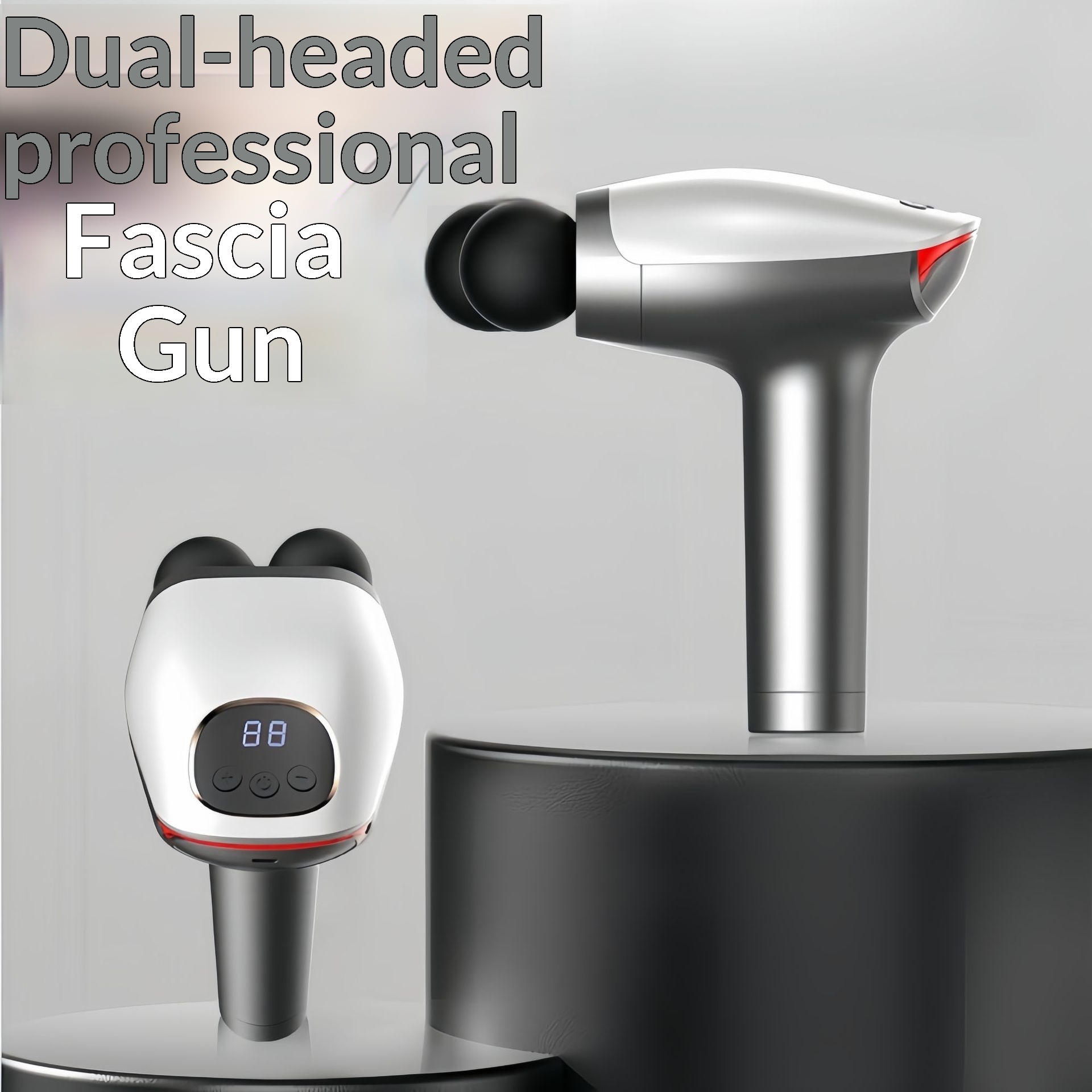 Digital Display Dual-head Massage Gun For Fitness