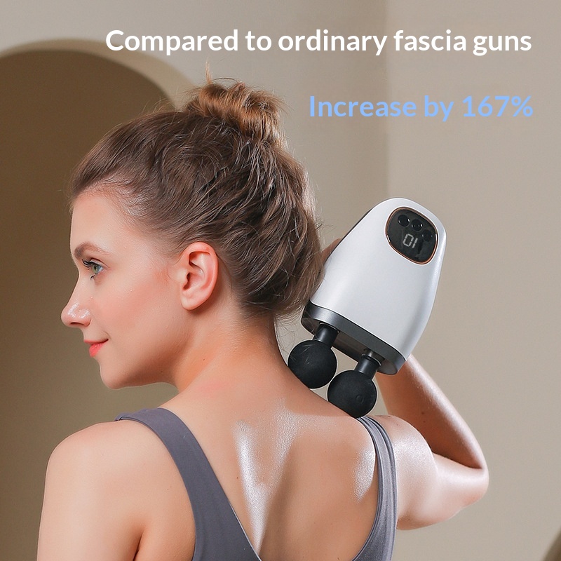 Digital Display Dual-head Massage Gun For Fitness