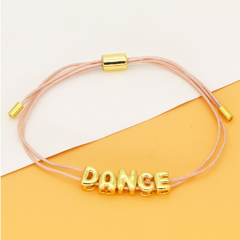 Popular Personalized 3D Letter Bubble Name Bracelet