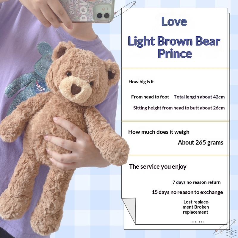 Plush Toy Childrens Day Gift Heart-Shaped Bear