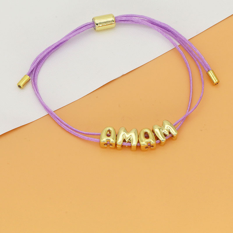 Popular Personalized 3D Letter Bubble Name Bracelet