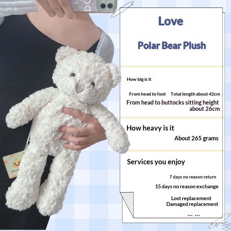 Plush Toy Childrens Day Gift Heart-Shaped Bear