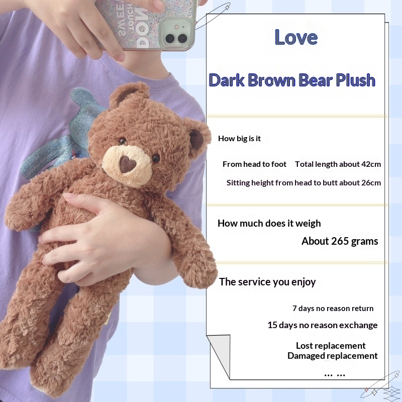 Plush Toy Childrens Day Gift Heart-Shaped Bear