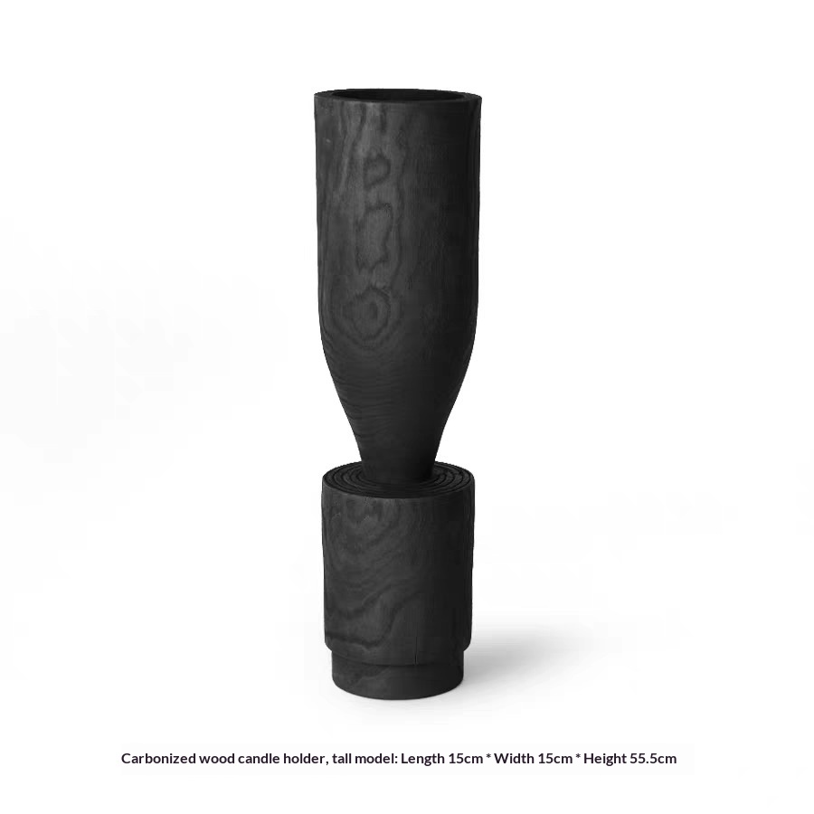 Carbonized Wood Vase, picture 3 of 3