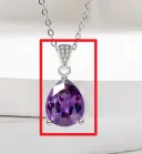 Ultra-shiny Water-drop Ring Necklace And Earrings For Women view 8