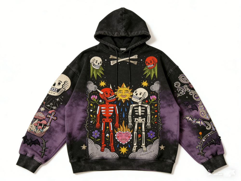 Men's Casual Loose-Fitting Hooded Pullover Sweatshirt