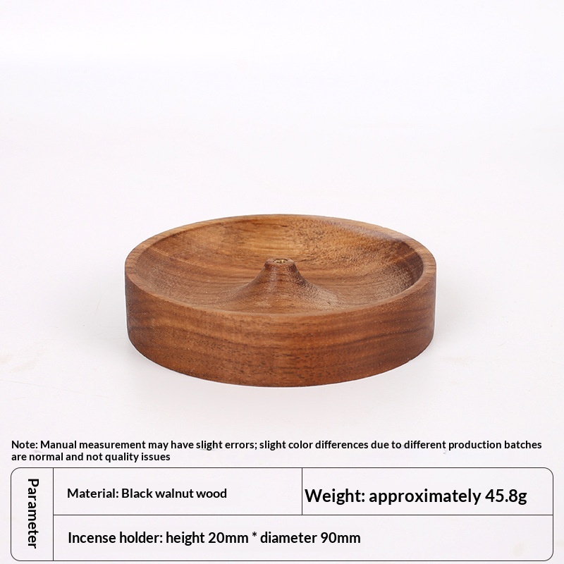 Retro Zen Solid Wood Incense Stick Holder