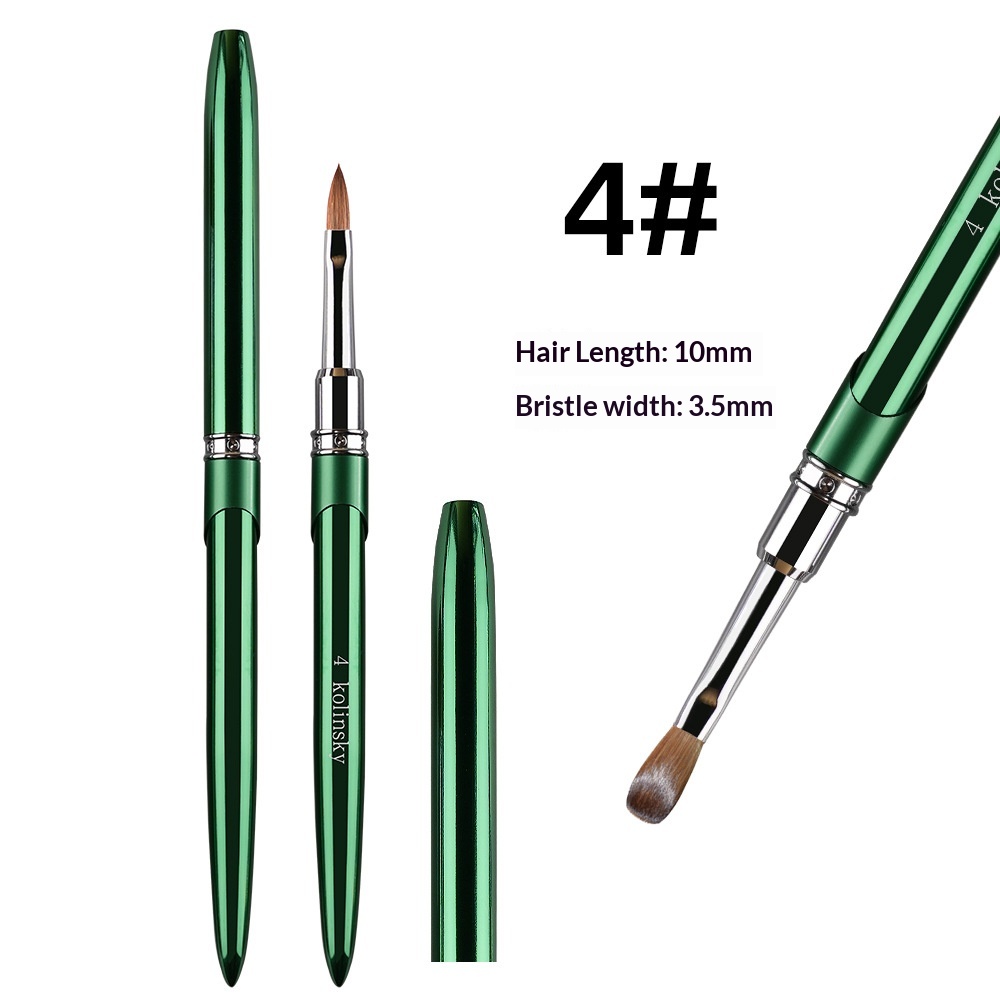 Metal Rod Mink Hair Nail Art Crystal Pen