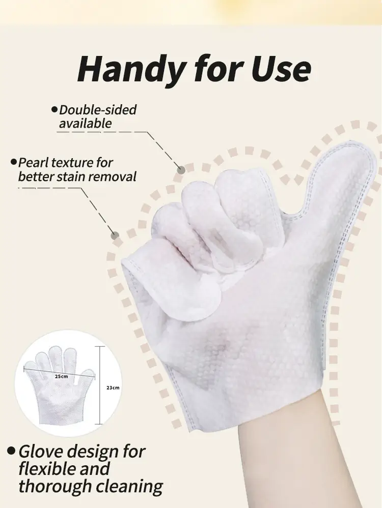 Pet No-Wash Gloves Deodorizing Disposable Pet Wipes