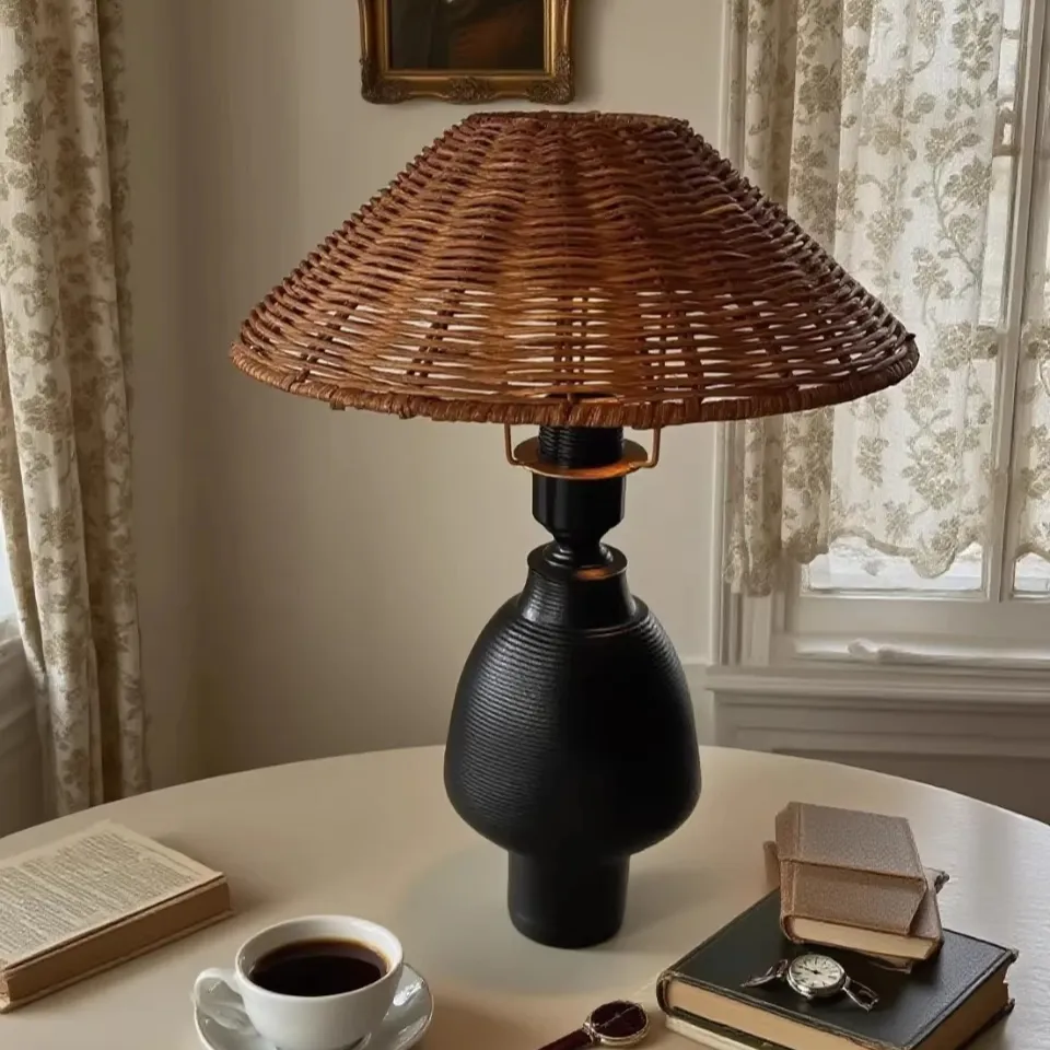 American Natural Wabi-Sabi Style Mid-Century Modern Table