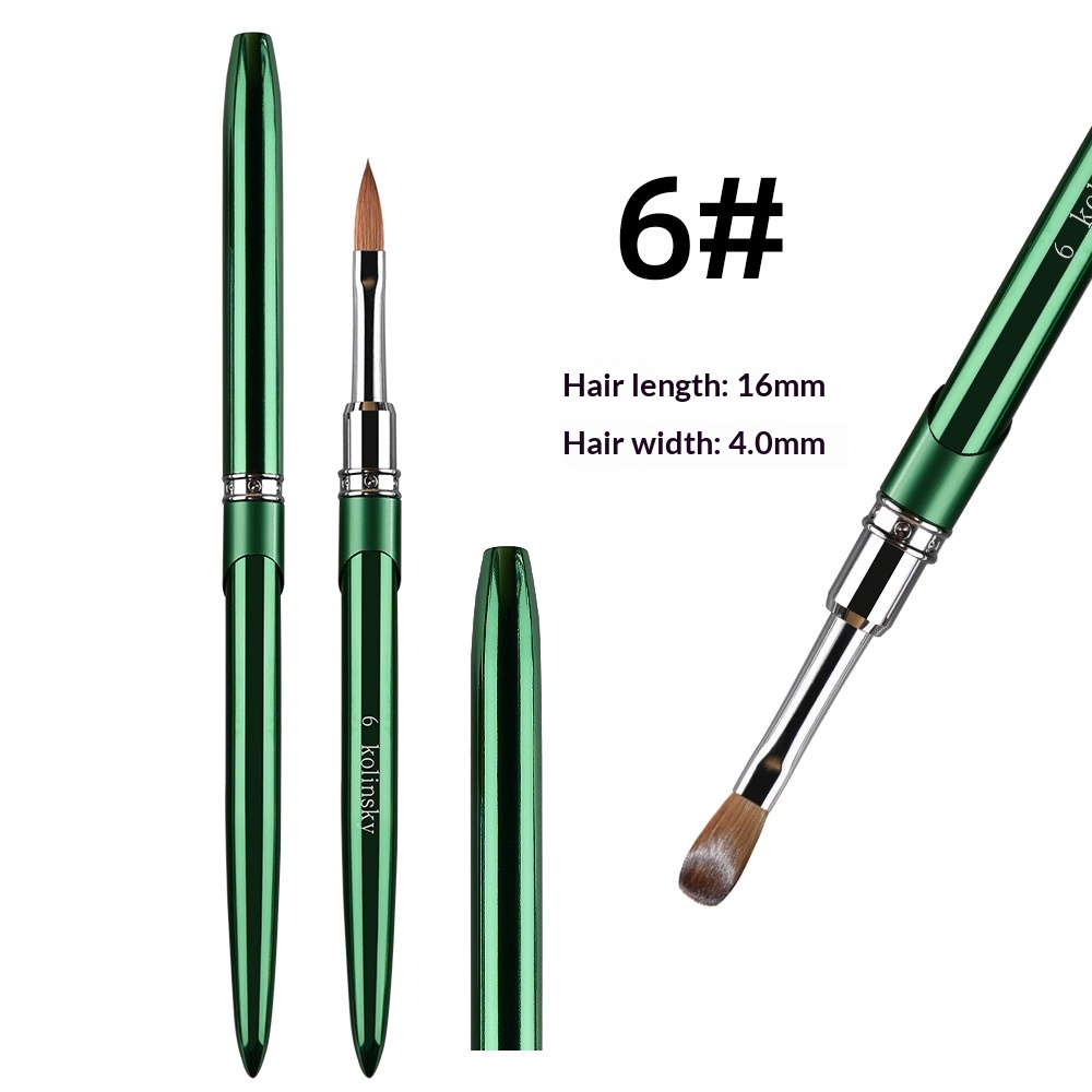 Metal Rod Mink Hair Nail Art Crystal Pen