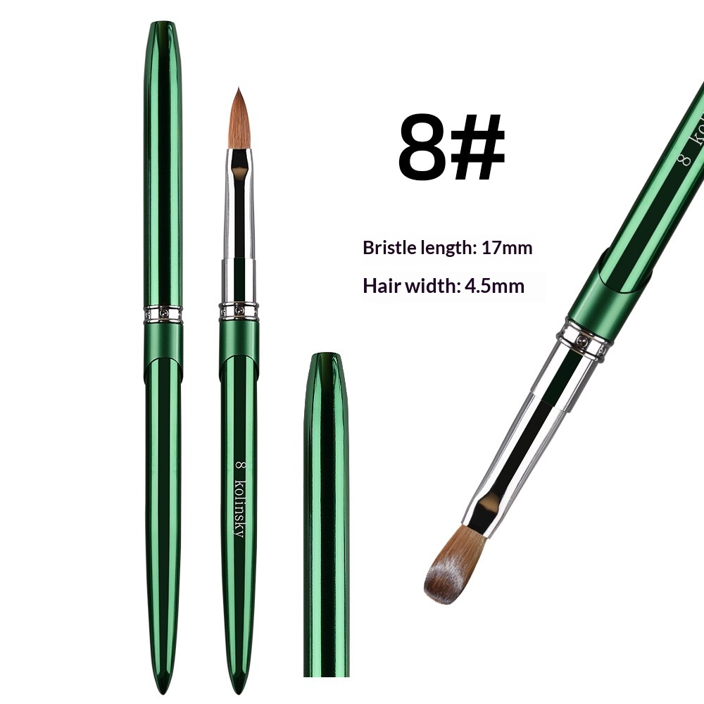 Metal Rod Mink Hair Nail Art Crystal Pen