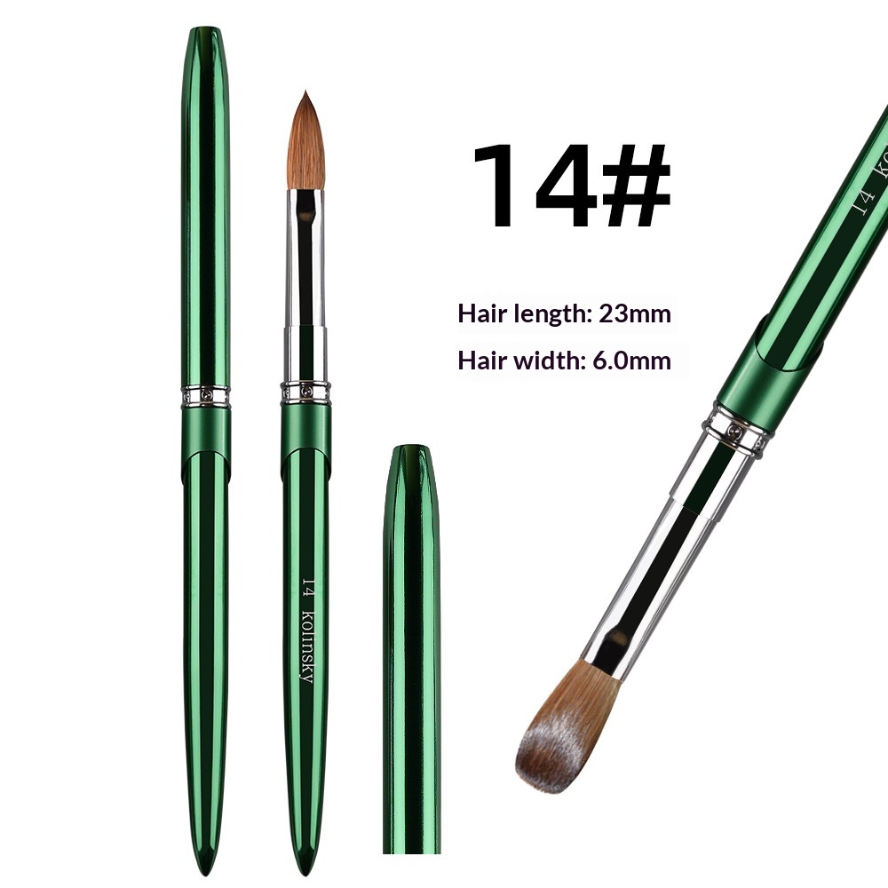 Metal Rod Mink Hair Nail Art Crystal Pen