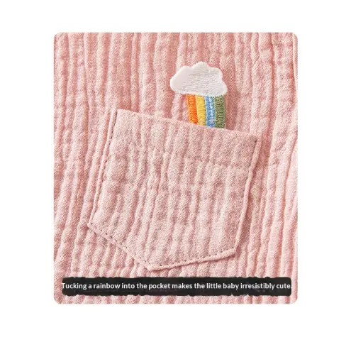 Summer Pure Cotton Yarn T-Shirt And Thin Childrens Shorts Two-Piece Set