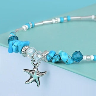 New Shell And Little Star Anklet