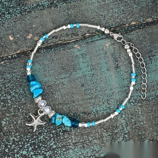 New Shell And Little Star Anklet