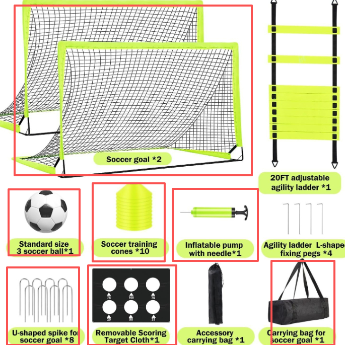 Portable Football Goal Set