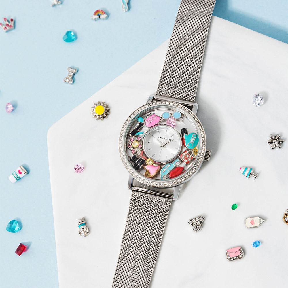 Diamond-studded DIY Necklace With Mini Accessory Slots