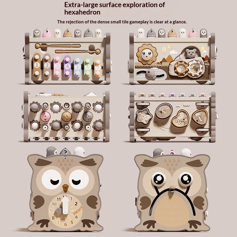 Infant And Toddler Hexahedral Educational Puzzle Toy