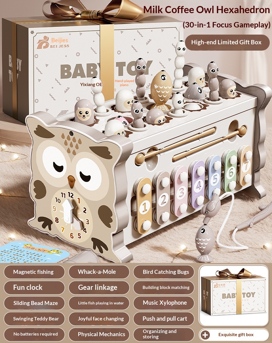 Infant And Toddler Hexahedral Educational Puzzle Toy