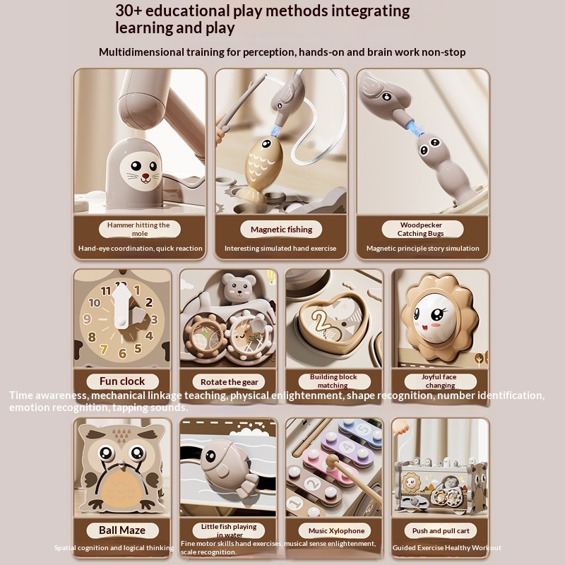 Infant And Toddler Hexahedral Educational Puzzle Toy