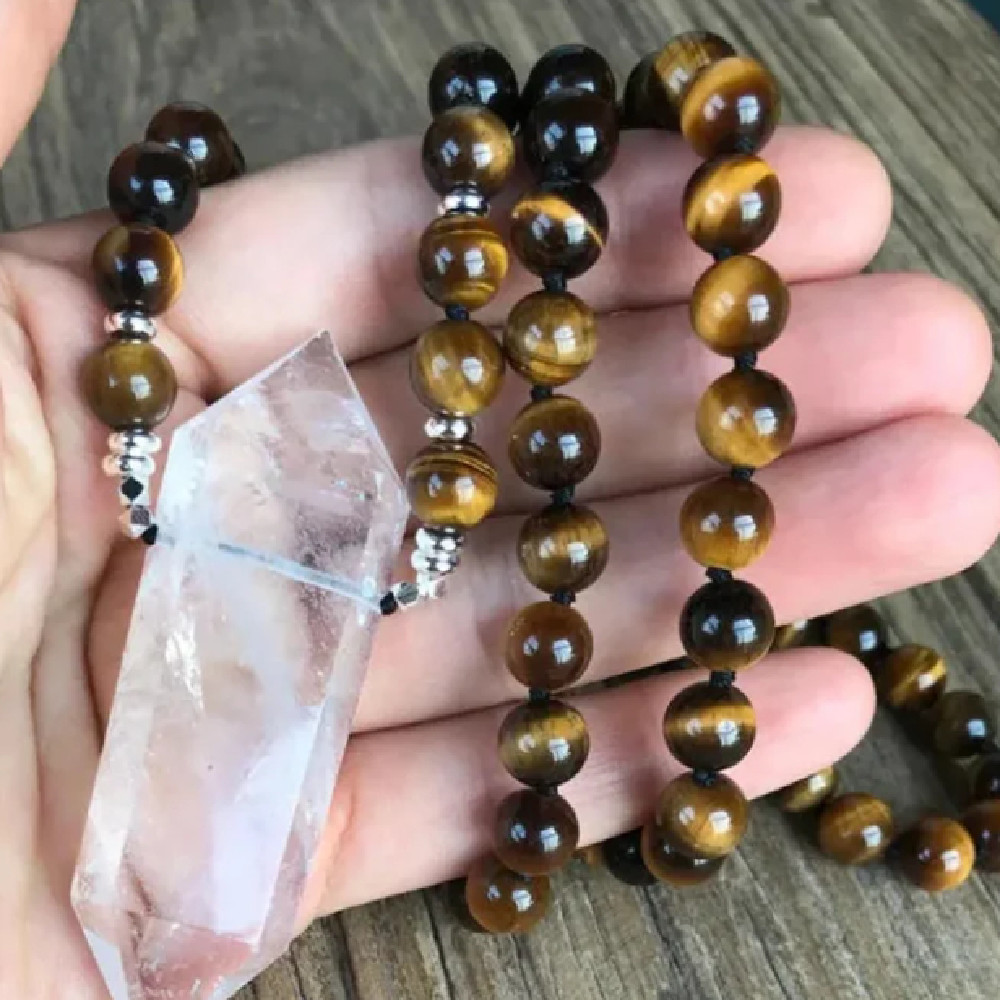 8mm Volcanic Lava Stone Fashion Necklace