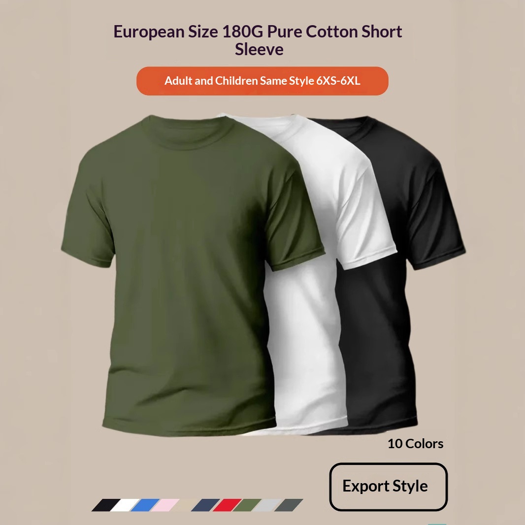 Summer European-size Drop-shoulder T-shirt