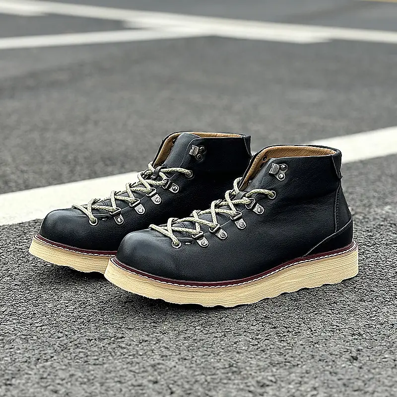 Men's Mid- To High-Top Genuine Leather Dr