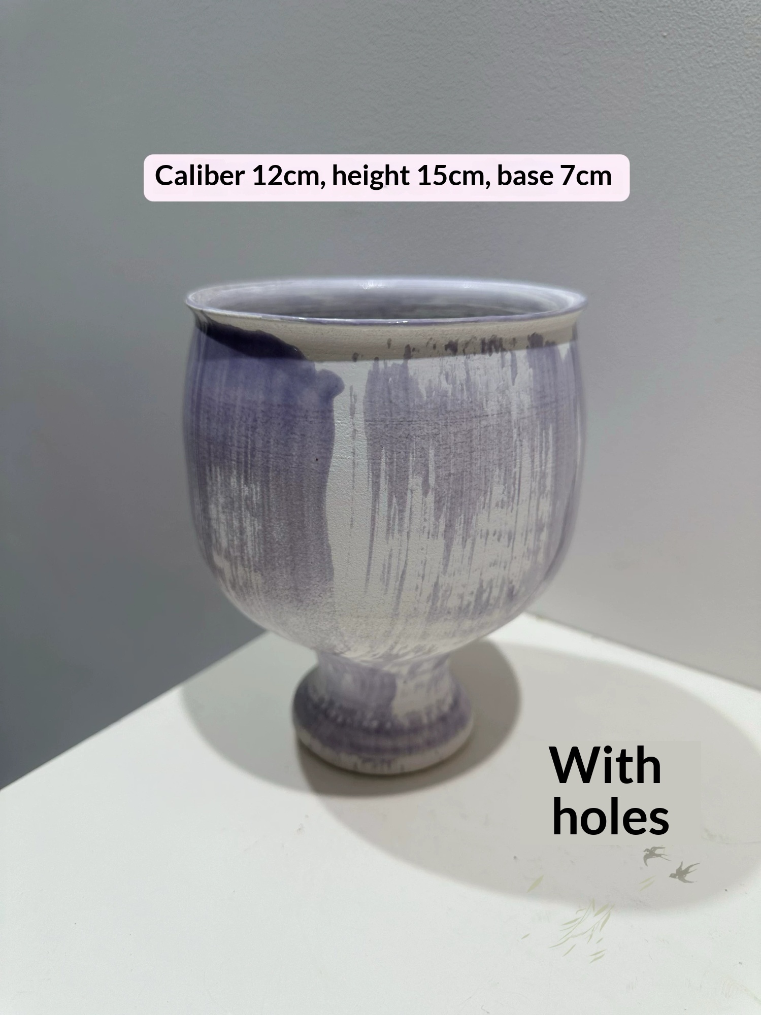 Fresh And Natural Spring Collection Hand-Painted Stoneware Ceramic Small Vase