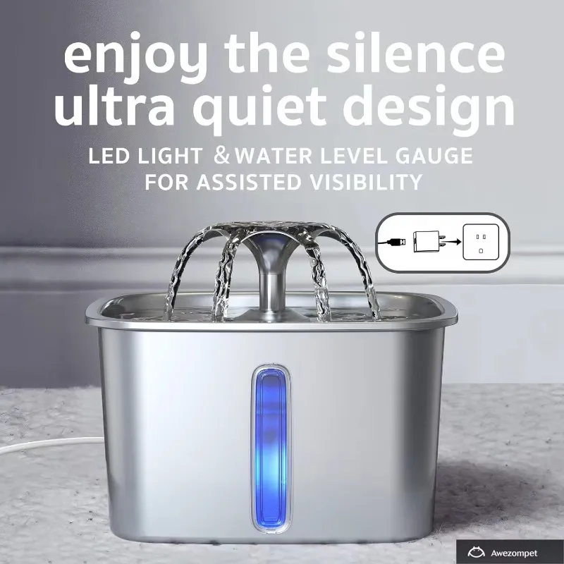 Floral Water Dispenser Dishwasher-safe Quiet Operation