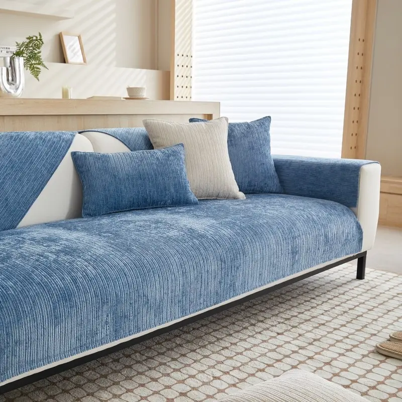 Four Seasons Universal Minimalist Style Chenille Sofa Cushion