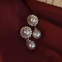 Hong Kong-style Retro Light-Luxury Pearl Earrings Ear Clips Vintage Court Style view 3
