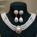 Hong Kong-style Retro Light-Luxury Pearl Earrings Ear Clips Vintage Court Style view 4