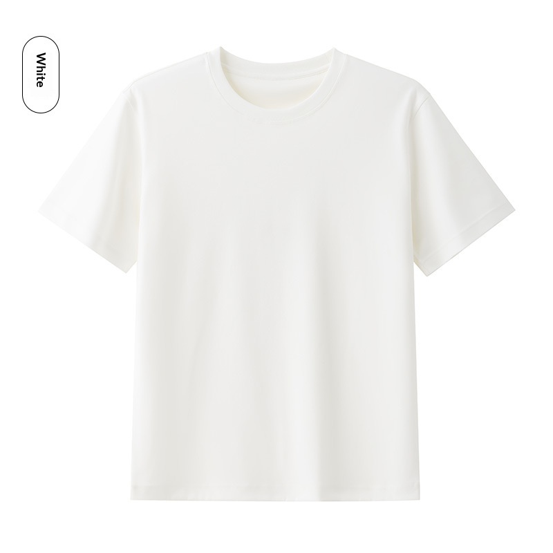 Cool Breathable Liquid-Ammonia Cotton Comfortable T-Shirt Casual Crew Neck Short-Sleeve For Men