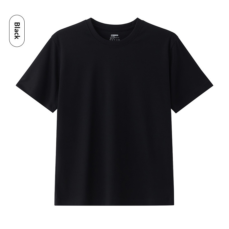 Cool Breathable Liquid-Ammonia Cotton Comfortable T-Shirt Casual Crew Neck Short-Sleeve For Men