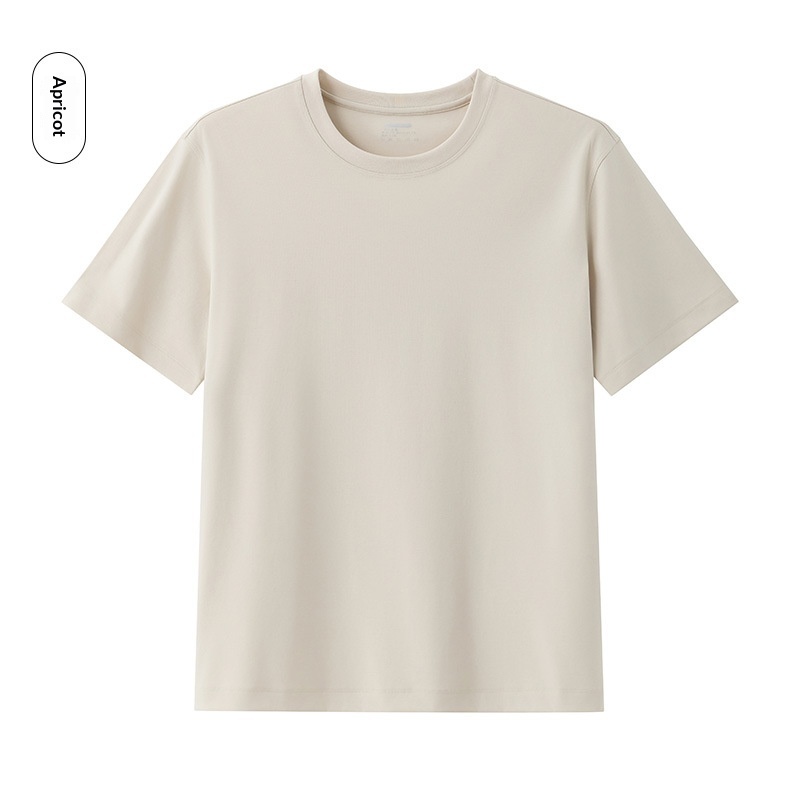 Cool Breathable Liquid-Ammonia Cotton Comfortable T-Shirt Casual Crew Neck Short-Sleeve For Men