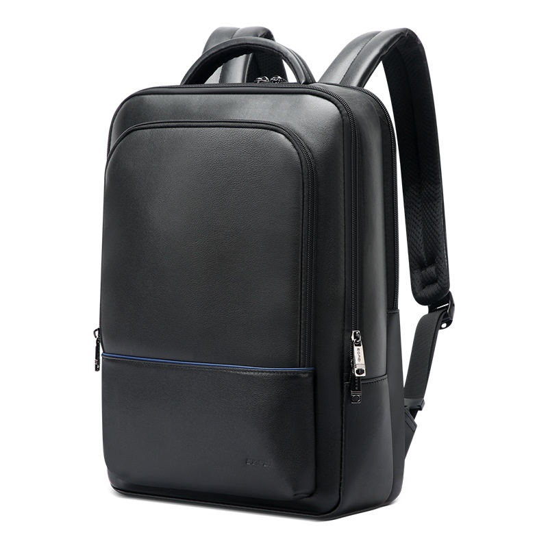 Men's Fashionable Leather Business Commuter Backpack
