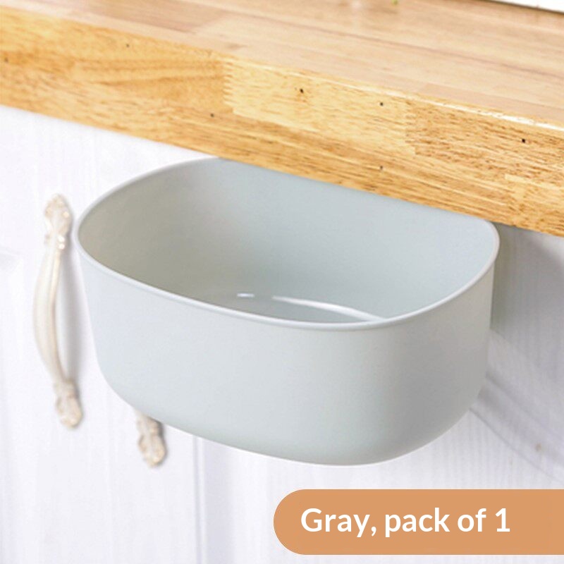 Kitchen Trash Fruit Peels  Paper Scraps Cabinet-door-mounted Trash Bin