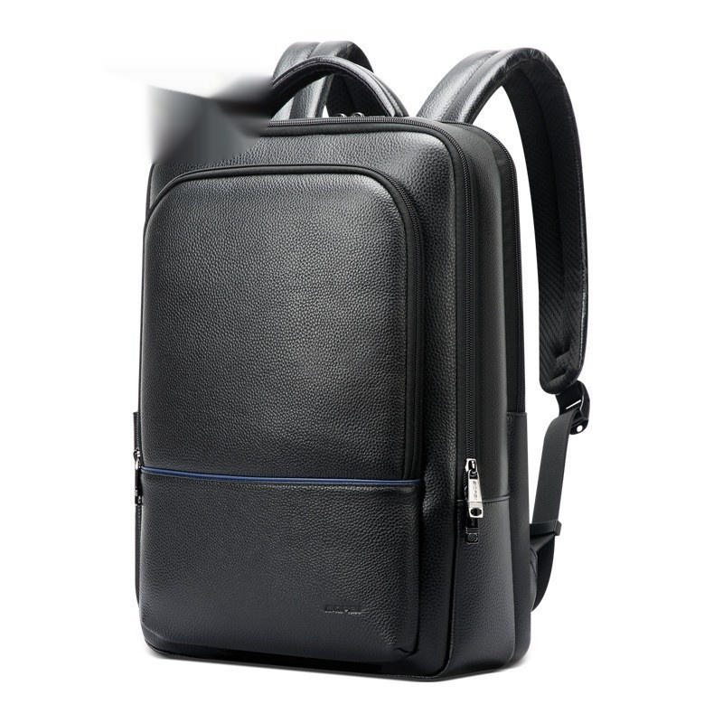 Men's Fashionable Leather Business Commuter Backpack