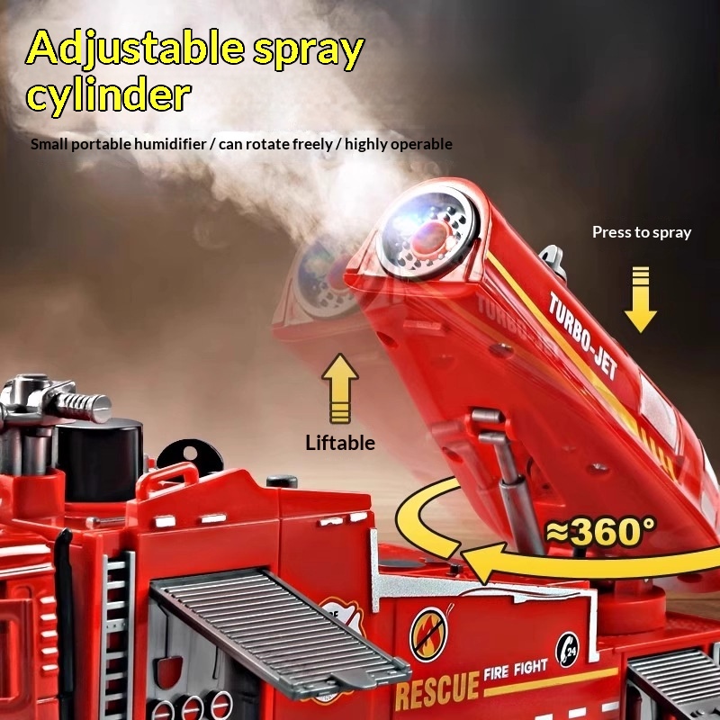 Toy For Kids Alloy Spray Truck, Watering Truck Car Model