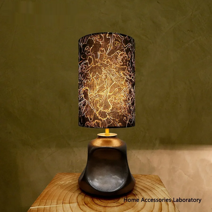 Fabric Table Lamp UK-Imported Liberty Creative Mid-Century