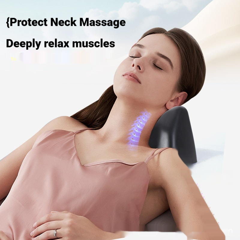 Anti-Curve Gravity Acupressure Shoulder And Neck Stretching Traction PU Cervical Pillow - Image 2