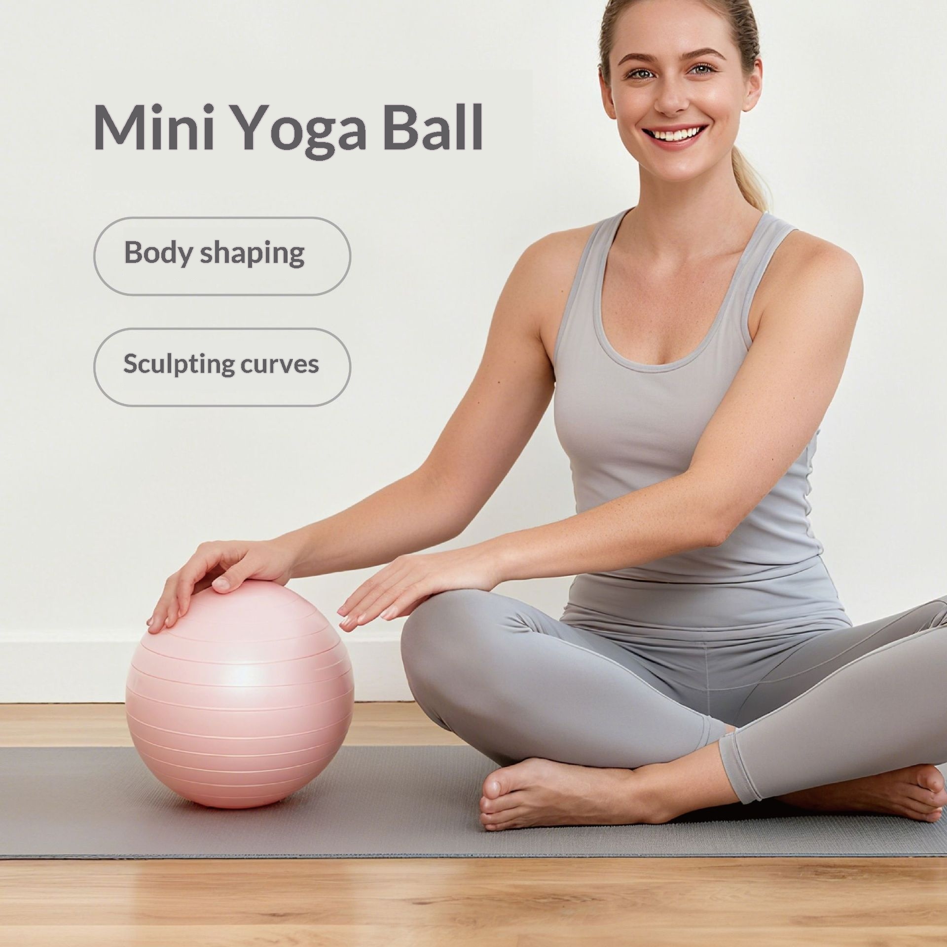 Pvc Explosion-proof Frosted 25cm Mini Gymnastics Balance Fitness Hip Ball - Image 3